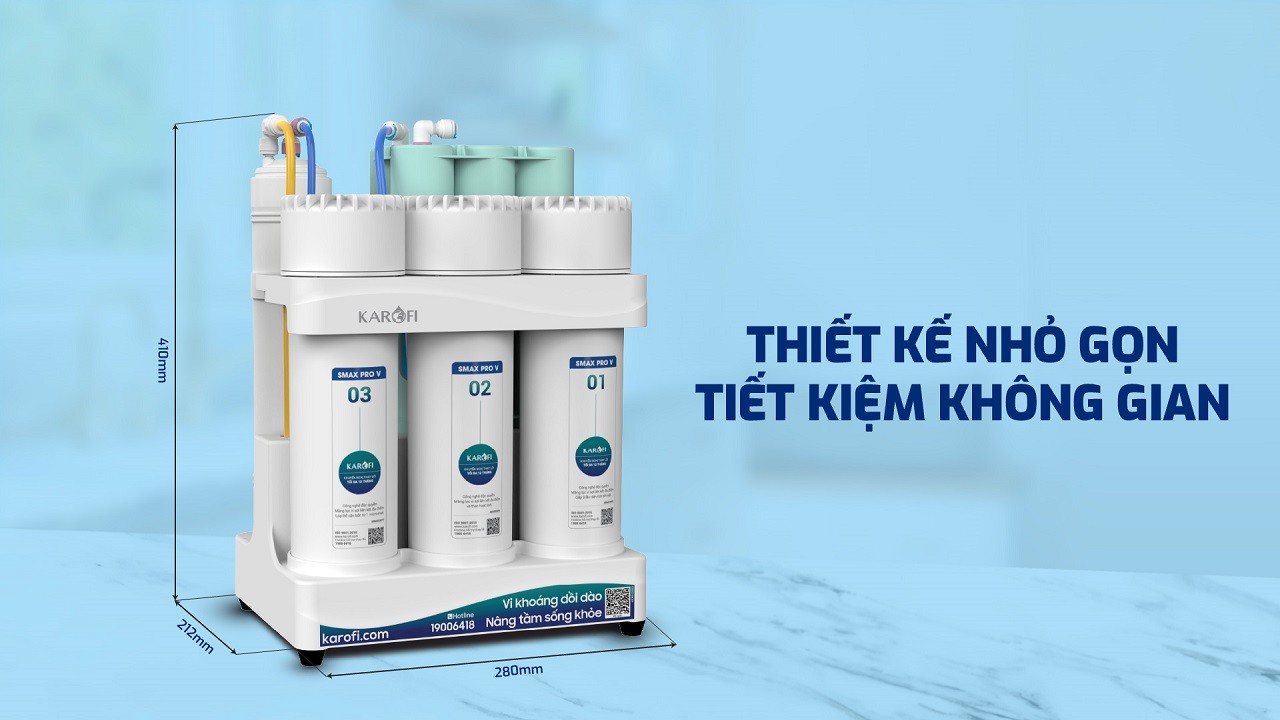 Máy lọc nước Kaofo KAQ-U05PRO thiết kế nhỏ gọn tiết kiệm không gian